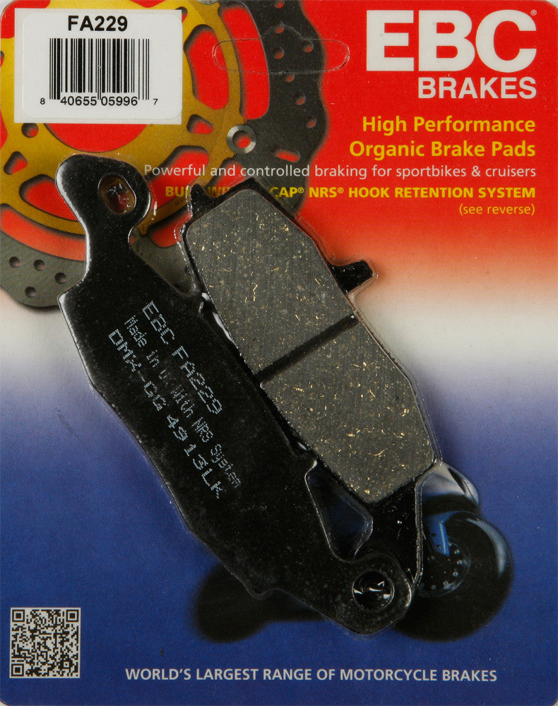 EBC Brake Pads - FA229 For Kawasaki Motorcycles 1995-2016 | Suzuki Motorcycles 1998-2020