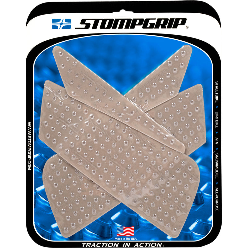 STOMPGRIP 4320-1112 55-10-0065C Volcano Profile Traction Pad Tank Kit Traction Kit - Clear - Ducati