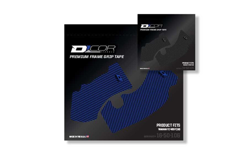 D-Cor Frame Grip Guard Decal Blue - 16-50-106 Yamaha YZ 450 / YZ 250 2018-2024
