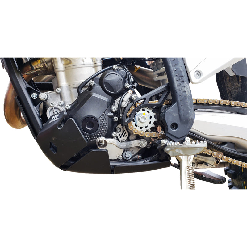 T.m. Designworks With Linkage Skid Plate - KHLG-362-BK For Gas Gas Dirt Bikes 2023-2025 | KTM 250 Factory Edition / SX-F 250 / XC-F 350 2022-2025