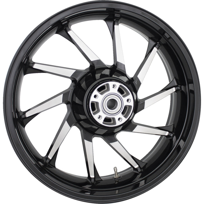 COASTAL MOTO 0202-2160 3D-HUR185BC Hurricane Precision Cast 3D Rear Wheel - Single Disc/No ABS - Black - 18"x5.50" - '09+ FL