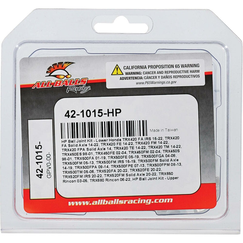All Balls 242-1015H 42-1015-HP BALL JOINT KIT HP