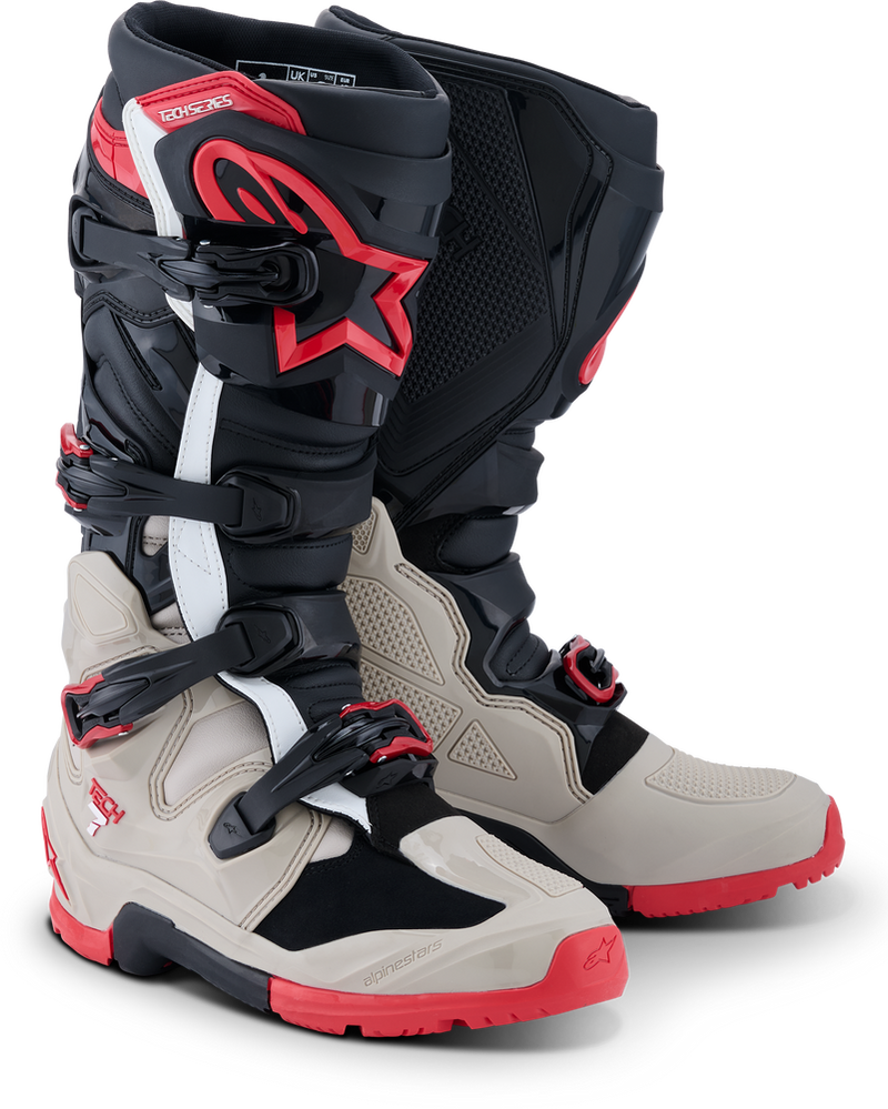 Alpinestars 482-0016710 2010426-1903-10 TECH 7 ENDURO BLK/LIGHT GRY/BRIGHT RED 10