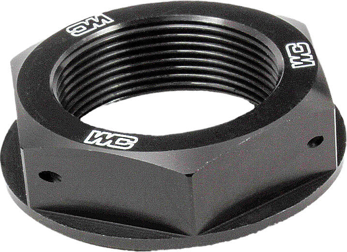 Works Steering Stem NUT (black) - 24-330 Kawasaki Dirt Bikes 1993-2018