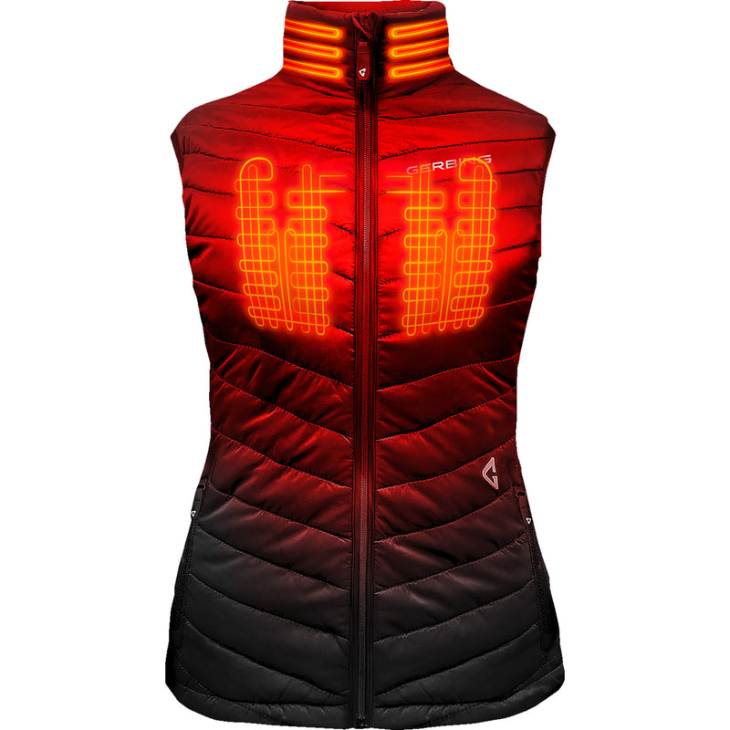 GERBING HEATED CLOTHING Women's 7V Khione Puffer Vest 2.0 Black