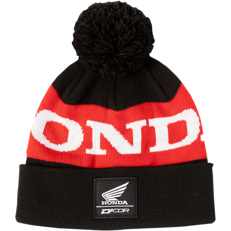 D'COR VISUALS 2501-3904 70-129-1 Stripe Beanie honda  - black/red