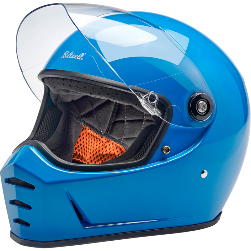 BILTWELL Lane Splitter 22.06 Helmet Gloss - Tahoe Blue