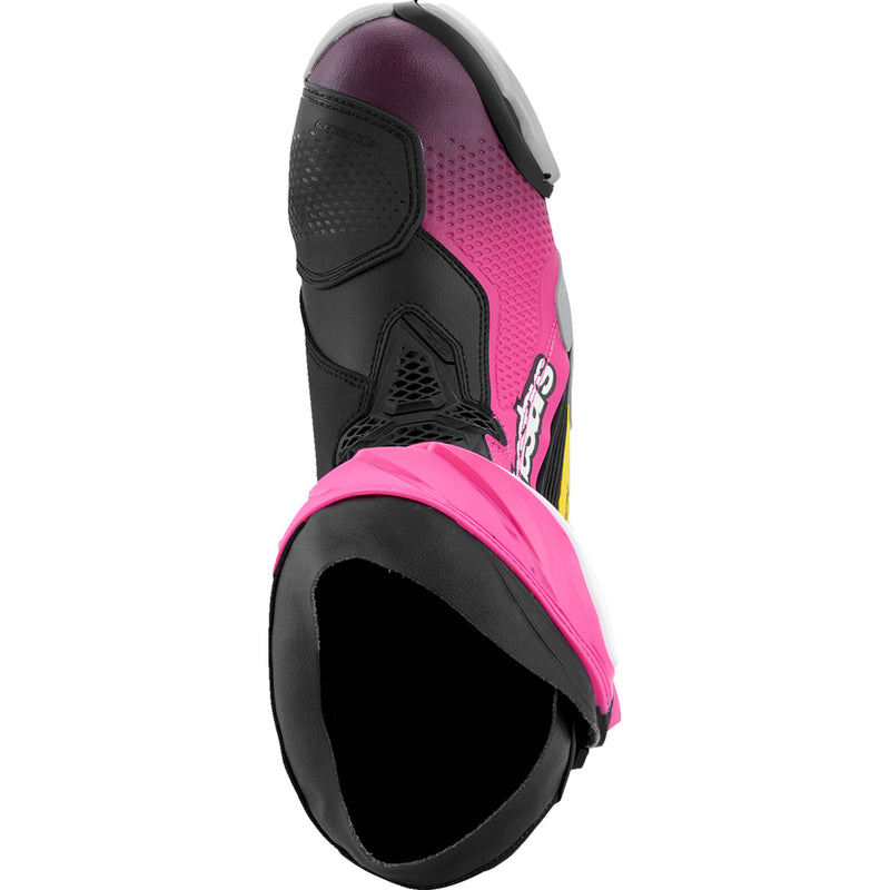 ALPINESTARS Supertech R Boots Black/Magenta/White/Yellow - US / EU
