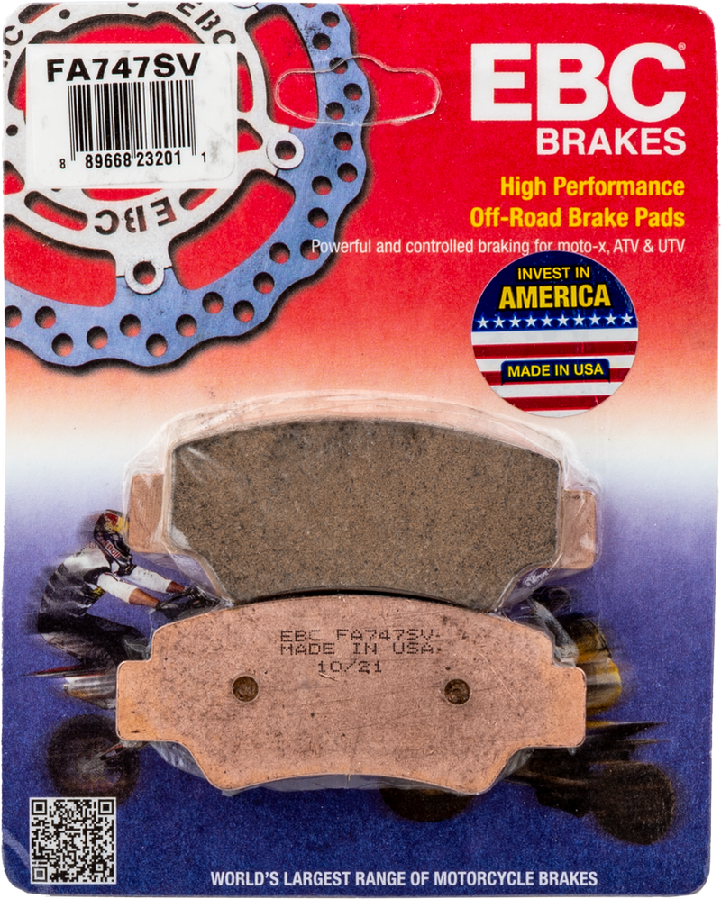 EBC Brake Pads Severe Duty SV Series - FA747SV