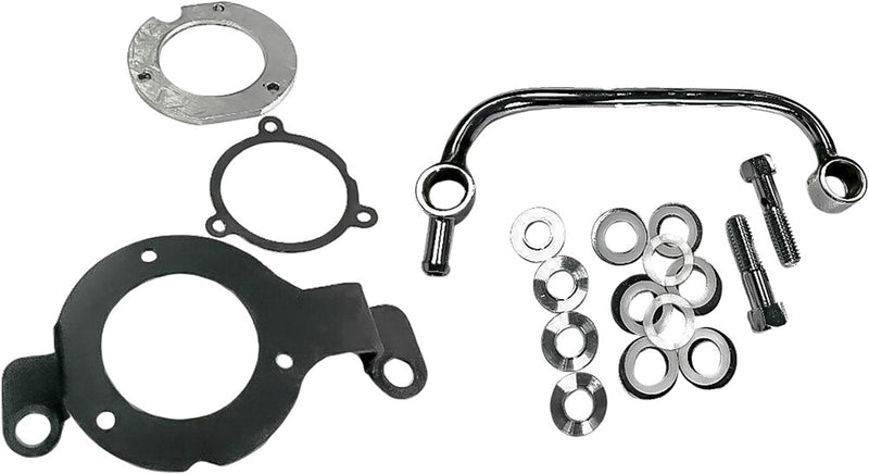 Harddrive Complete MNT Kit Breather Tube Black M8 (EX 23 CVO) - 120425 For Harley Motorcycles 2017-2021