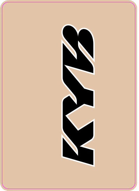 D'cor Visuals D-Cor Upper Fork Decal KYB Black - 40-80-103