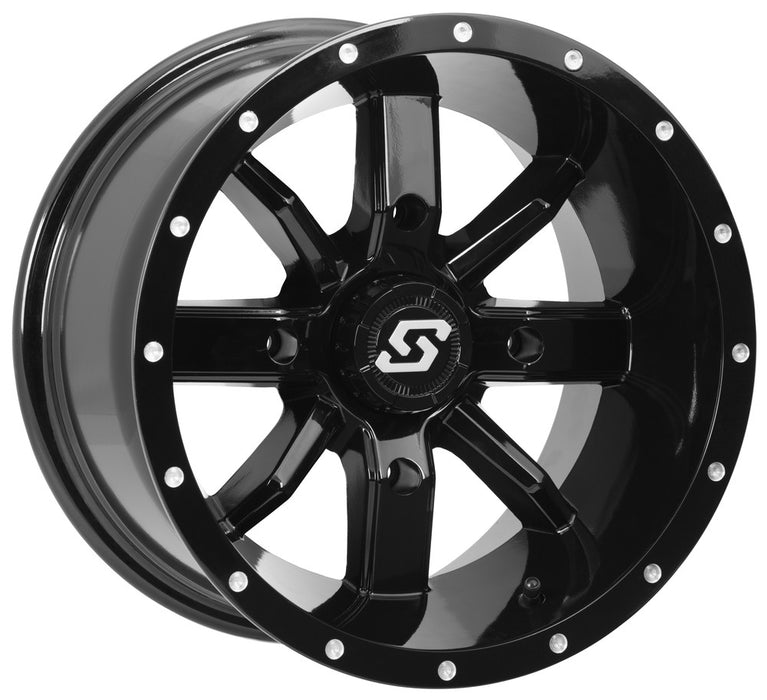 Sedona 570-1331 A88B-48037-44S HOLLOW POINT WHEEL 14X8 4/137 4+4 (0MM) BLACK