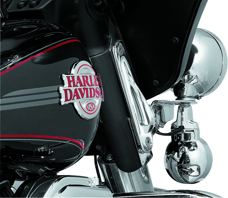 Kuryakyn 928 Custom Teardrop Tie-down Brackets 83-13 Touring Chrome - User 1