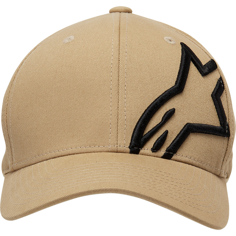 ALPINESTARS 2501-4070 1032810082310SM Corp Shift 2 Curved Brim Hat Corp Shift 2 Hat - Sand/Black - Small/Medium