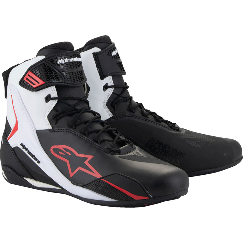ALPINESTARS Faster-4 Shoes Black/White/Red - US