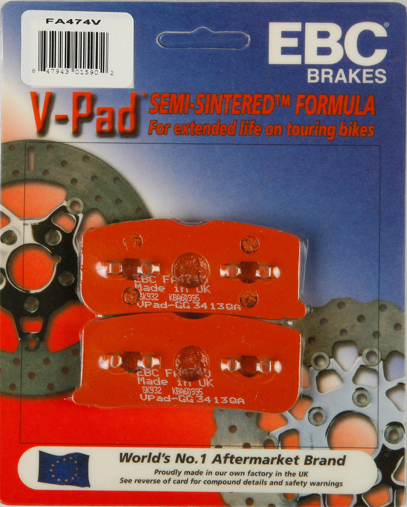 Ebc Brake Pads V-Series - FA474V Can-Am Spyder 2008-2012