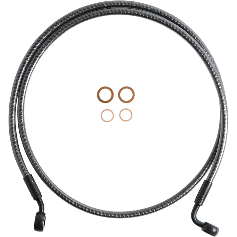 Magnum Shielding E-Z Align Series Brake Line - 76148SW For Harley Street Bob / Switchback 2008-2016