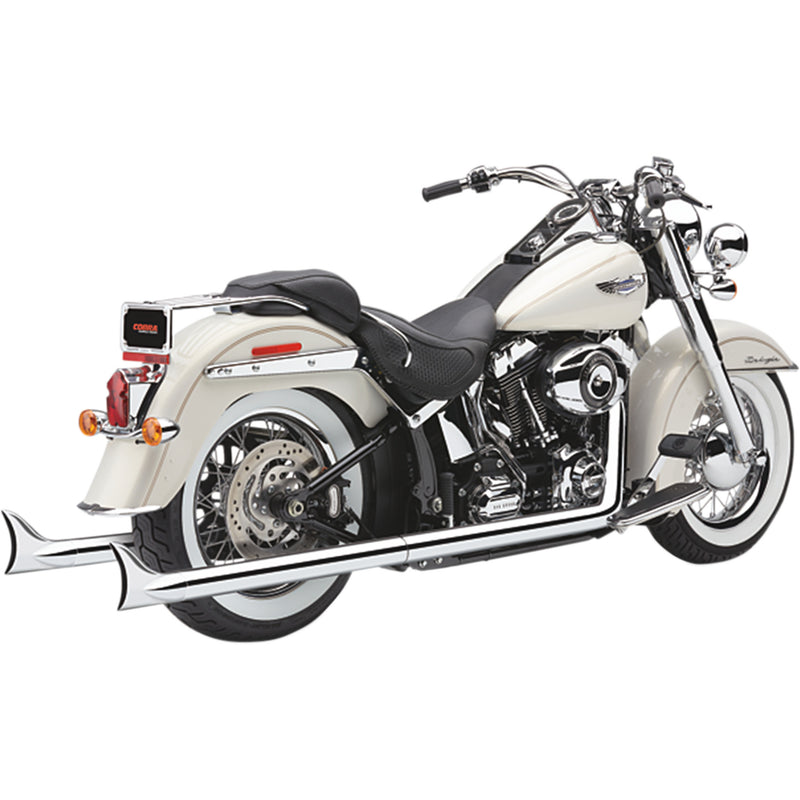 Cobra Bad Hombre Duals 2-Into-2 Exhaust System - 6987 For Harley Softail 1997-2006