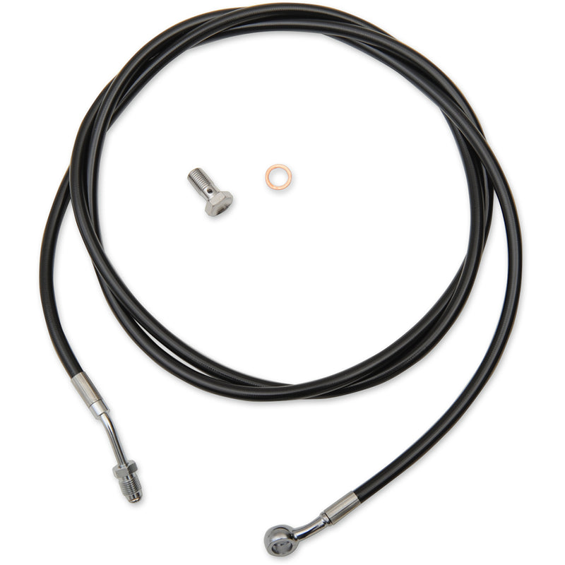 LA Choppers Black Vinyl Clutch Cable 12"-14" Ape Hanger Handlebars - LA-8054C13B For Harley Touring 2017-2020