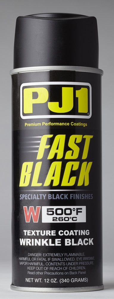 Pj1 57-0164 16-WKL FAST BLACK WRINKLE TEXTURE FINISH 12OZ