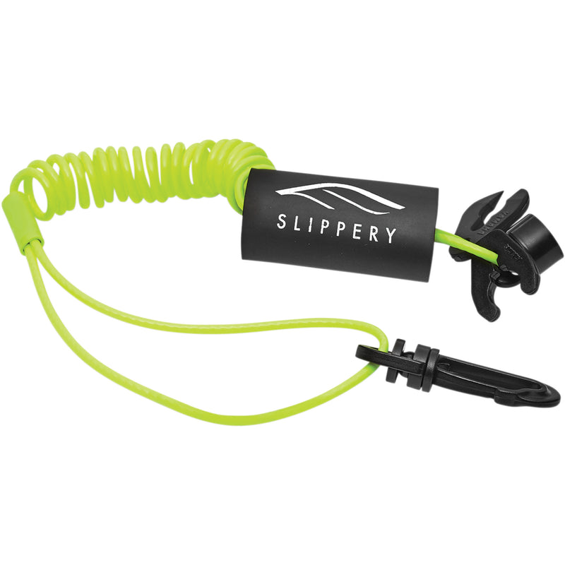 SLIPPERY 4850-0078 Kill Switch Lanyard Lanyard with Snap Hook - Kill Switch - Neon Yellow