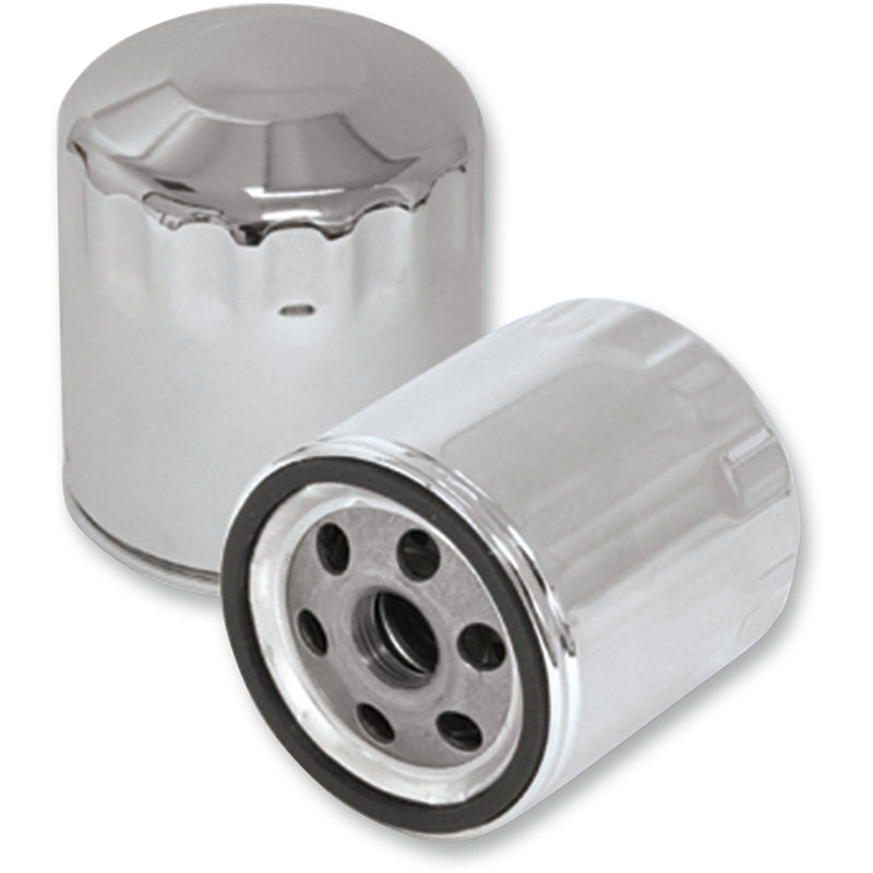 S&S Cycle Oil Filter Chrome - 31-4102A For Harley Motorcycles 1983-2022