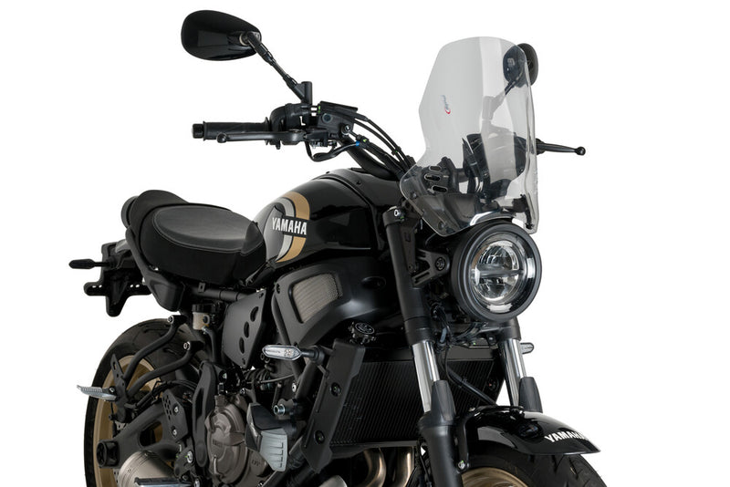 Puig Hi-Tech Parts Windscreen Naked NEW GEN Sport Clear - 21430W Yamaha 700 2021-2024