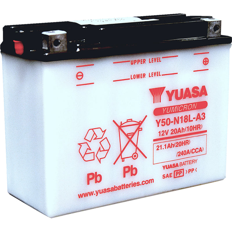 Yuasa Conventional Battery - YUAM228A3TWN Honda Gold Wing / GL1500E Gold Wing / GL1500I Gold Wing Interstate 1988-2000