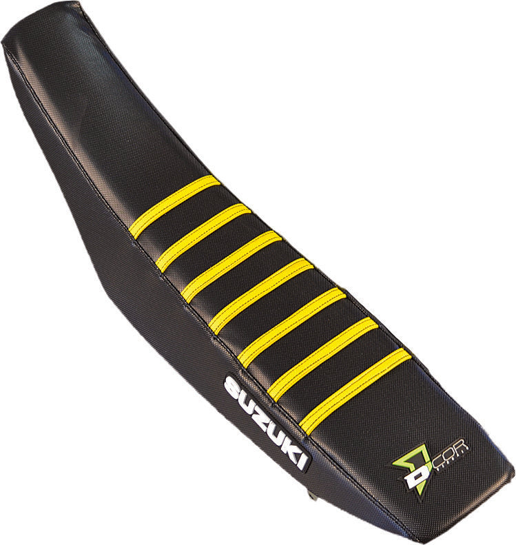 D'cor Visuals D-Cor Gripper Seat Cover Yellow - 30-40-451 Suzuki RMZ 250 / RMZ 450 2005-2018