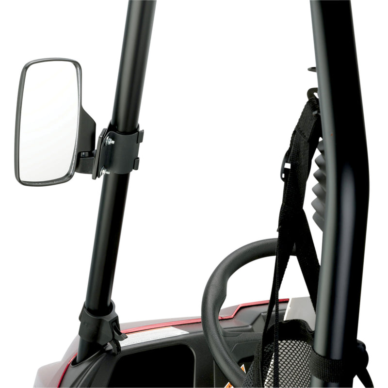 MOOSE OFFROAD 0640-1085 56-18080A UTV Sideview Mirrors Mirrors - Side View - Rectangle - Black - 1.75"