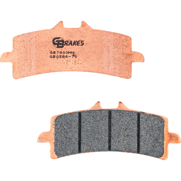 GBRAKES 1722-1007 GB0584-70 HH Sintered Brake Pads Brake Pads - Sintered - Front