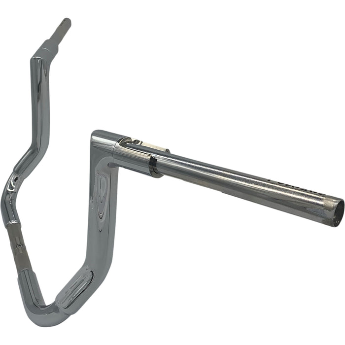 FAT BAGGERS INC. 0601-5460 605012 1-1/2" EZ Install Flat Top Handlebar - 12" - Chrome