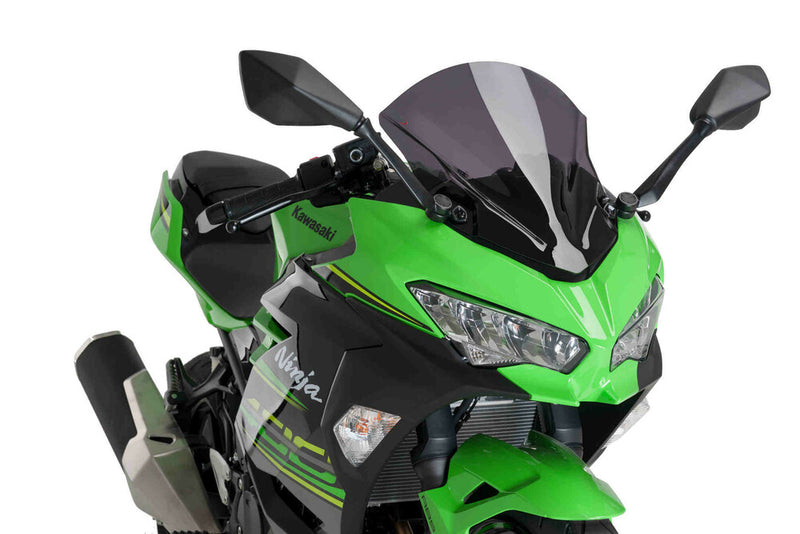 Puig Hi-Tech Parts Windscreen Z-Racing Dark Smoke - 9976F Kawasaki Ninja 400 2018-2023