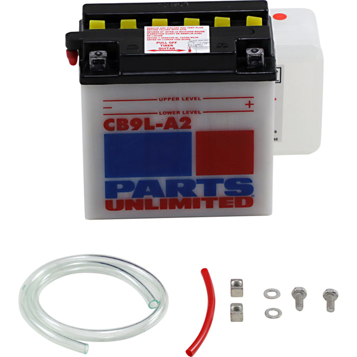 PARTS UNLIMITED 2113-0166 Heavy-Duty 12v Battery Kit Battery - YB9L-A2