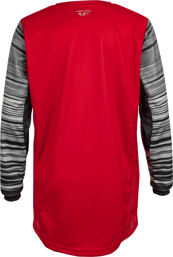 Fly Racing 375-527YM 375-527YM YOUTH KINETIC WAVE JERSEY RED/GREY YM