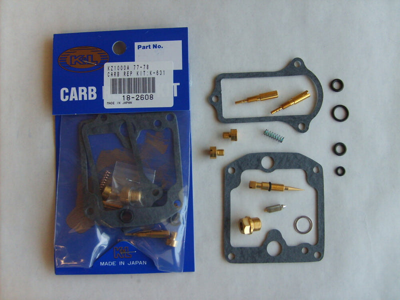 K&l Supply Carburetor Repair Kit - 18-2608 Kawasaki 1000 / KZ1000B / 1000 Police 1977-1978