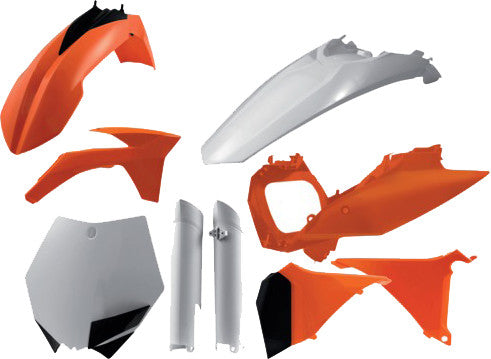 Acerbis Plastic Kit Orange - 2205272882 KTM Dirt Bikes 2011
