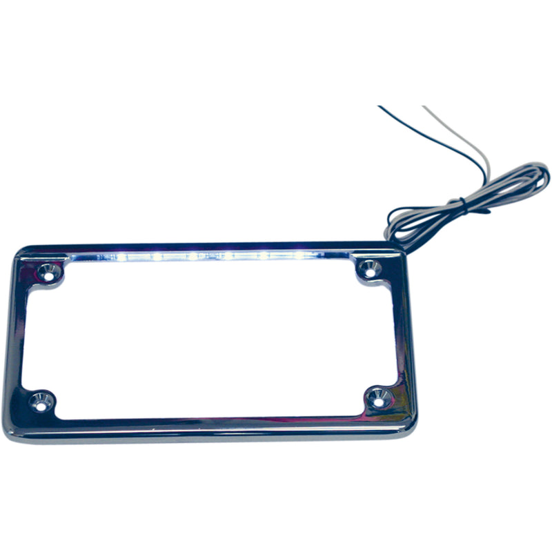 CUSTOM DYNAMICS 2030-0533 LPF-HRZ-C-LP LED License Plate Frame chrome