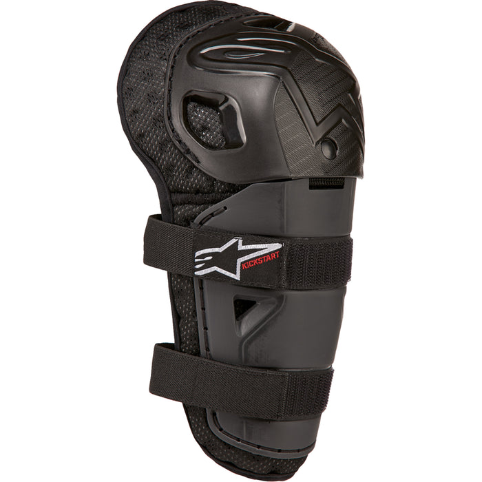 ALPINESTARS 2704-0686 6540724-13-OS Youth Bionic Action Kickstart Knee Guards Youth Bionic Action Kickstart Guards - Knee - Black/Red