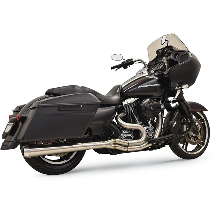 BASSANI XHAUST 1800-2173 1F11SS Road Rage III Long 2:1 Touring Exhaust - Stainless Steel - Megaphone