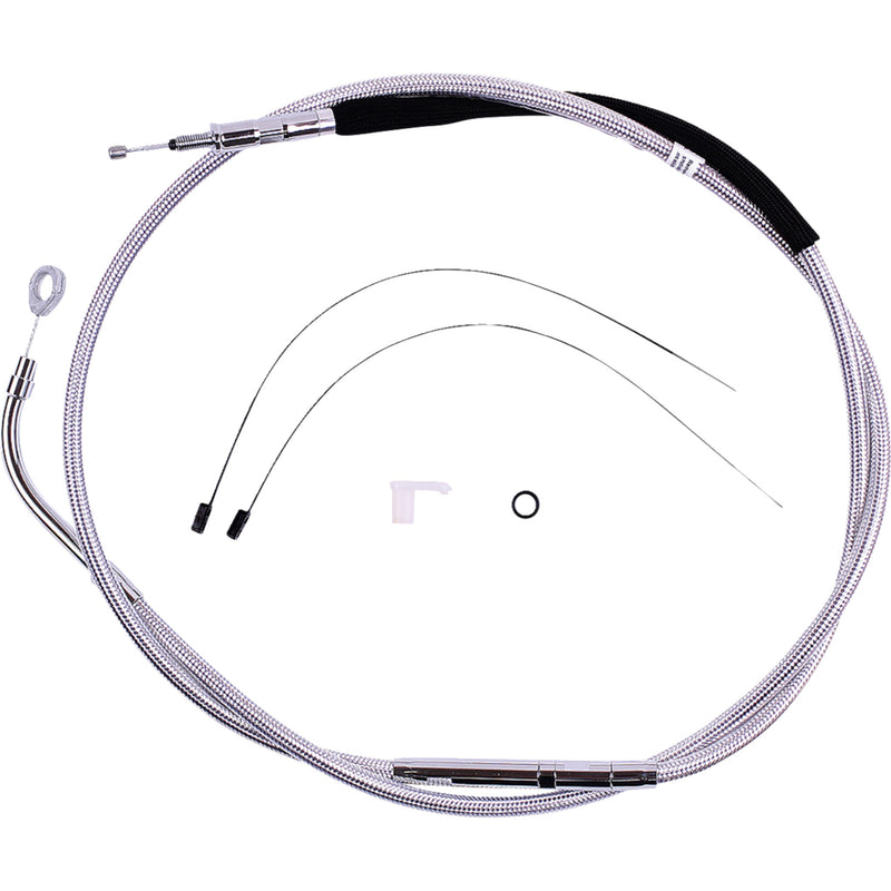 Magnum Shielding High-Efficiency Braided Sterling Chromite II® Clutch Cable 65-3/4" - 3236HE For Harley Touring 2021-2024
