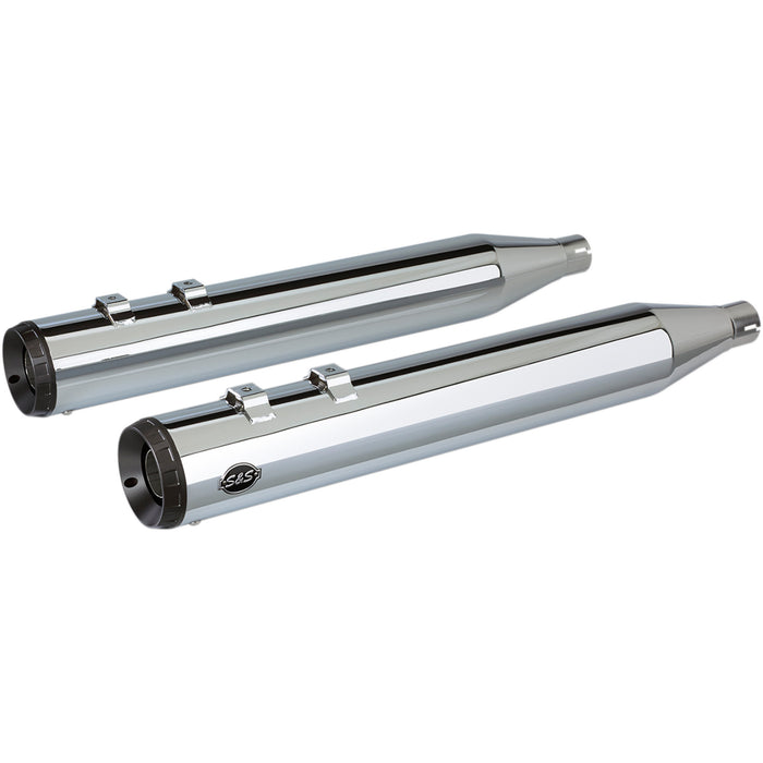 S&S CYCLE 1801-1205 550-0689 Grand National Slip-On Mufflers - Chrome