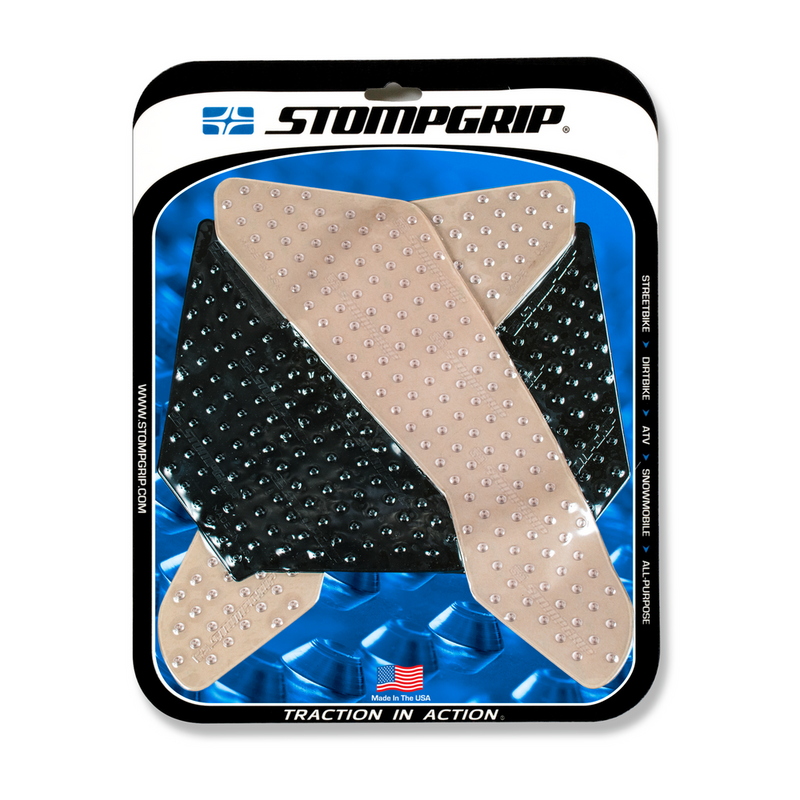 Stompgrip 655-2024 55-10-0142H TANK PAD KIT VOLCANO CLEAR/BLACK