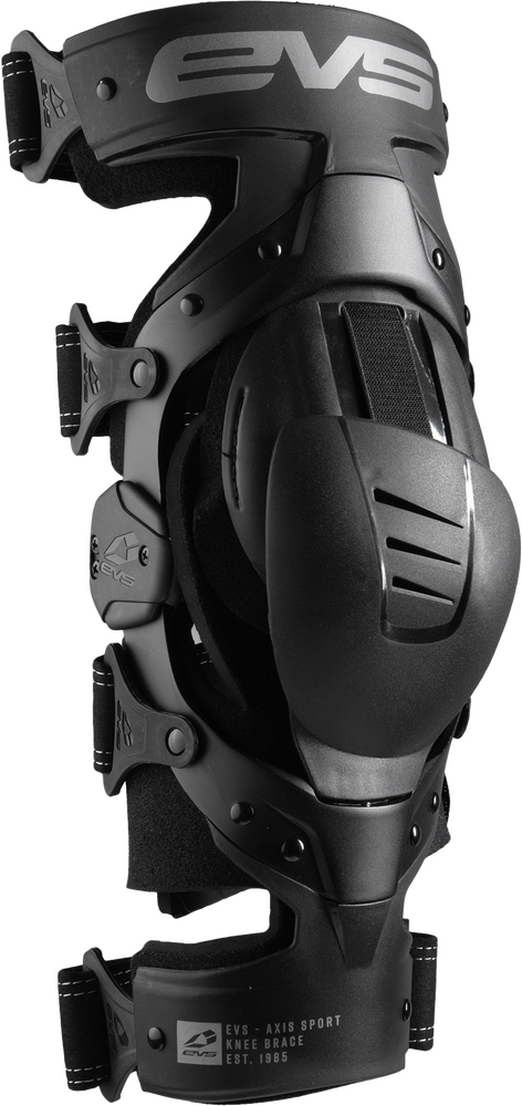 Evs 663-1187S AXISS-BK/GY-SP AXIS SPORT KNEE BRACE PAIR BLACK/BLACK/GREY SM