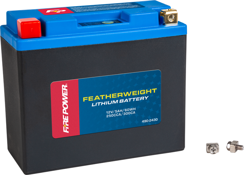 Fire Power Featherweight Lithium Battery 250 CCA 12V/60WH - HJT12B-FPP-B For Ducati Motorcycles 2001-2013 | Yamaha Motorcycles 1998-2017