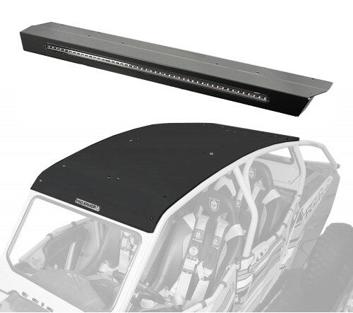 Pro Armor Asylum Rear Wing With Lightbar Solar Black - P144R123SLR Polaris RZR 2014-2022