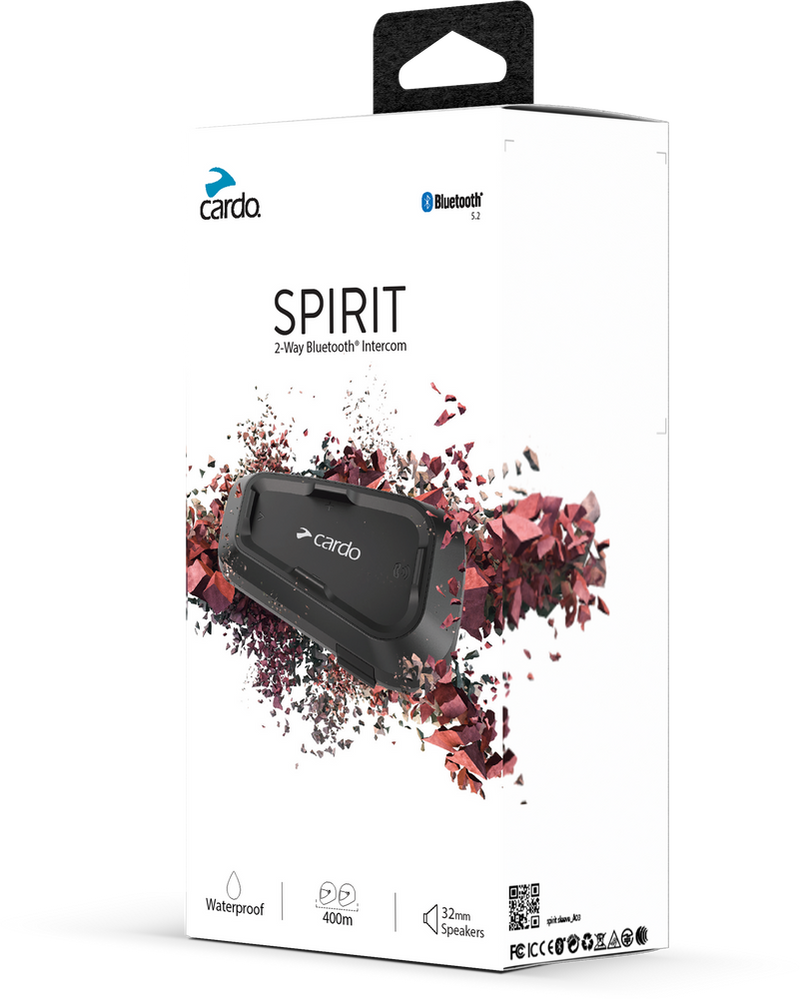 Cardo 71-5034 SPRT0001 SPIRIT BLUETOOTH HEADSET SINGLE