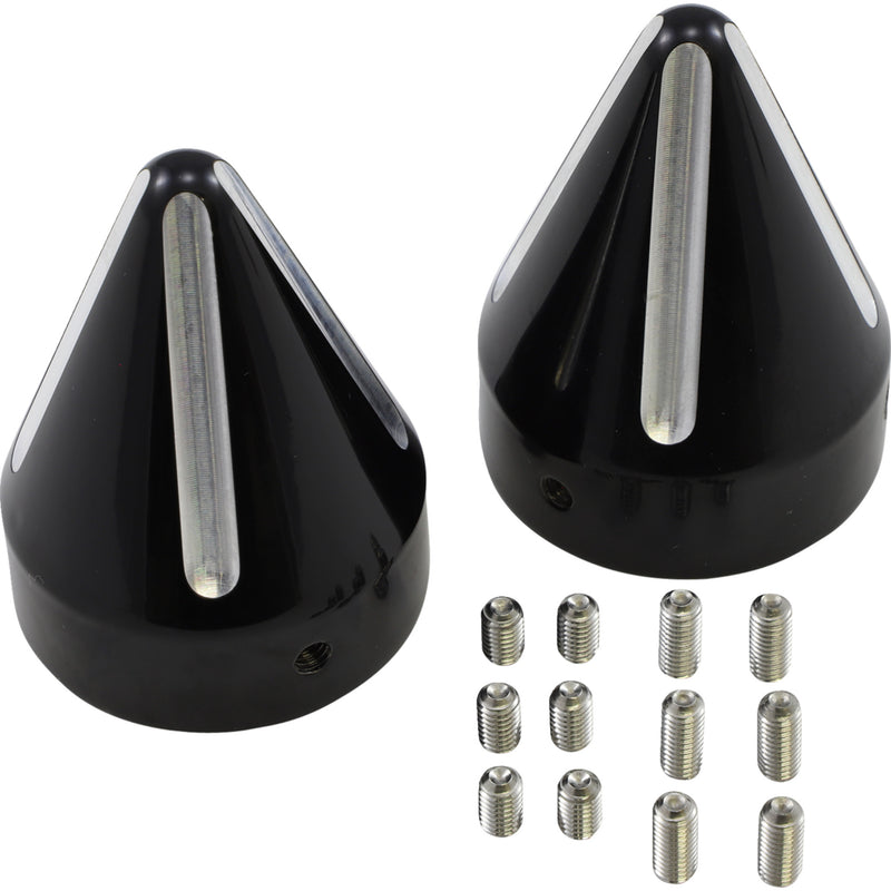 La Choppers Spike Axle Cap - LA-7813-00B For Harley Motorcycles 1995-2020