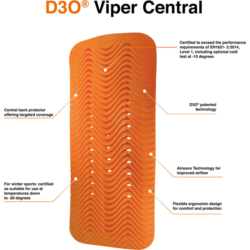 ICON D3O® Viper Central Back Impact Protector Guard