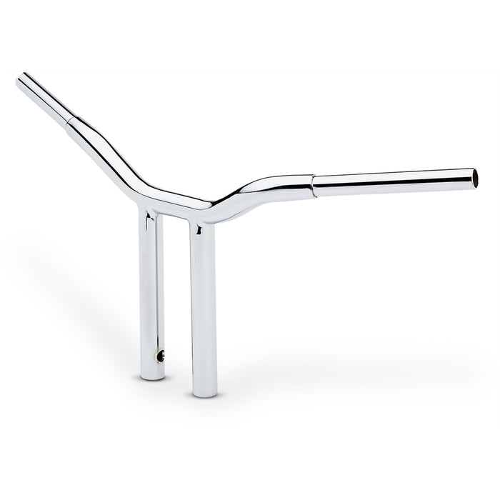 LA CHOPPERS 0601-4930 LA-7337-12 Kage Fighter Welded Straight-Riser Handlebar - One Piece - 12" - Chrome